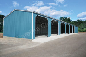 commercial structure with multiple bays