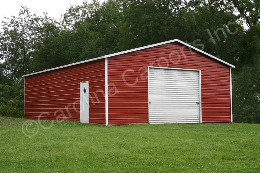 24 x 35 x 11 Boxed Eave Garage