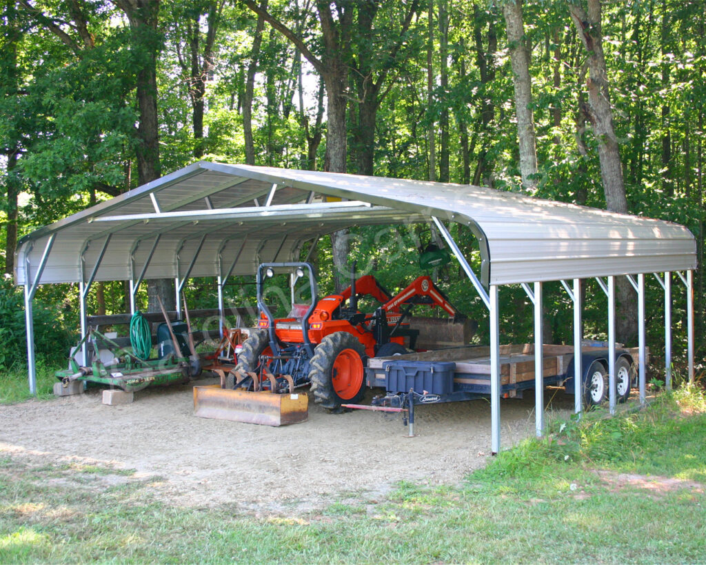 30' W x 30'L x 6'H Regular Style Triple Wide Carport