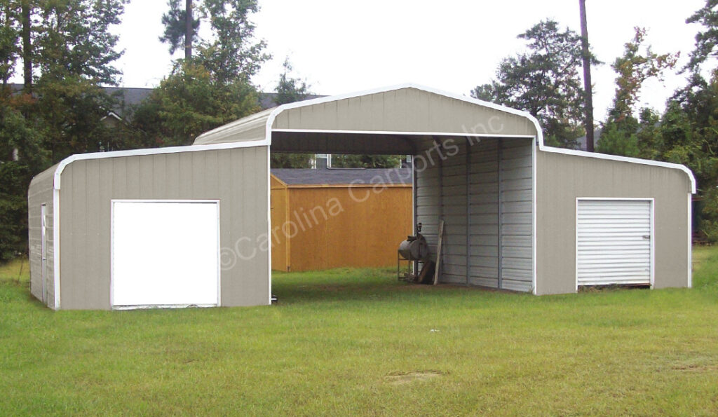 44'W x 21'L x 11'H Metal Horse Barn